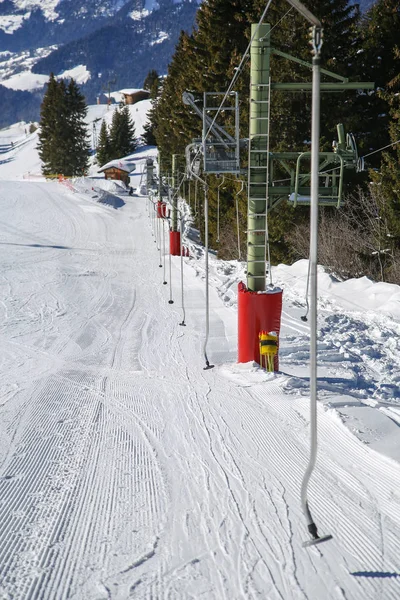 Winterlandschaften Der Französischen Alpen — Stockfoto