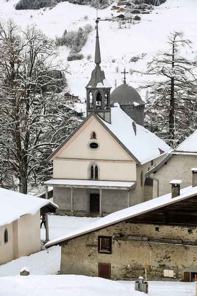 Paesaggi Invernali Delle Alpi Francesi — Foto Stock