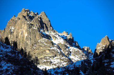 Kış manzaraları Fransız Alps 