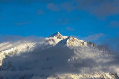 Kış manzaraları Fransız Alps 