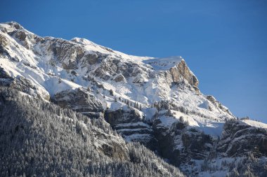 Kış manzaraları Fransız Alps 