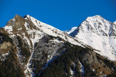 Kış manzaraları Fransız Alps 