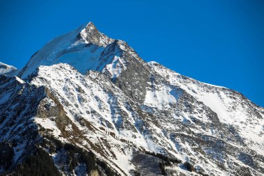 Kış manzaraları Fransız Alps 