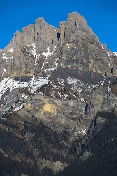 フランス アルプスの冬の風景 — ストック写真