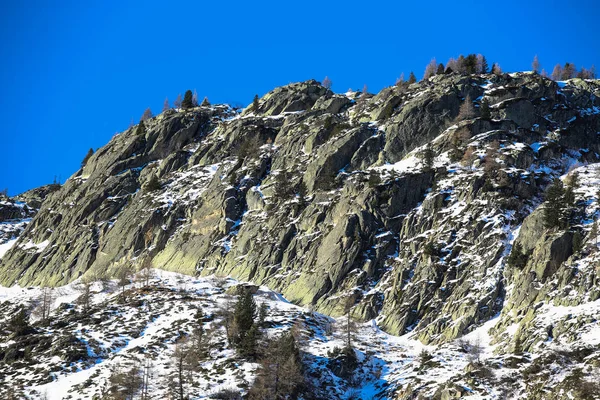 Winterlandschaften Der Französischen Alpen — Stockfoto