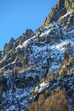 Kış manzaraları Fransız Alps 