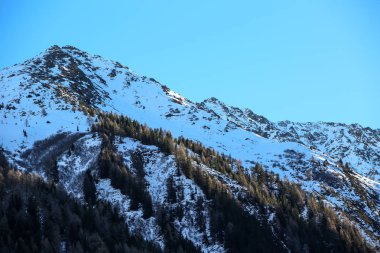 Kış manzaraları Fransız Alps 