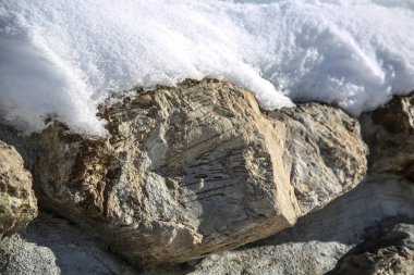 Kış manzaraları Fransız Alps 
