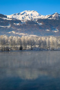 Kış manzaraları Fransız Alps 