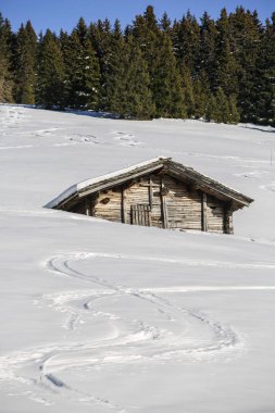 Kış manzaraları Fransız Alps 