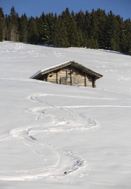 Kış manzaraları Fransız Alps 
