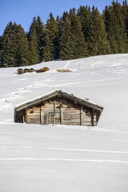 Kış manzaraları Fransız Alps 