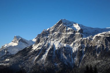 Kış manzaraları Fransız Alps 