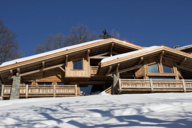 Kış manzaraları Fransız Alps 