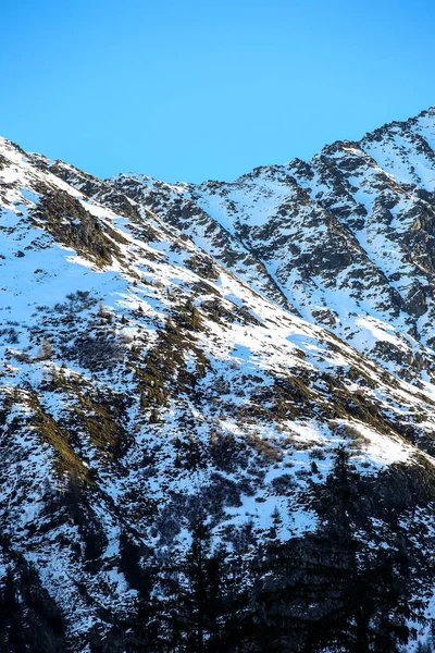 Paisagens Inverno Alpes Franceses — Fotografia de Stock