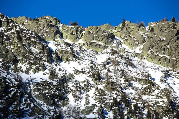 Winterlandschappen Van Franse Alpen — Stockfoto