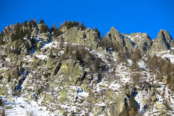 Winterlandschappen Van Franse Alpen — Stockfoto