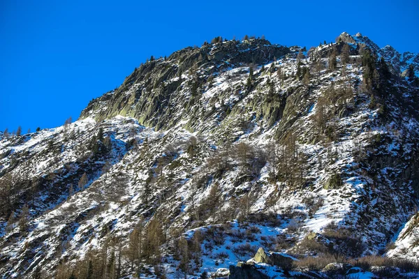 Winterlandschaften Der Französischen Alpen — Stockfoto