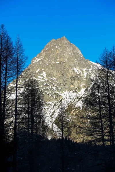 Zimní Krajiny Francouzských Alp — Stock fotografie