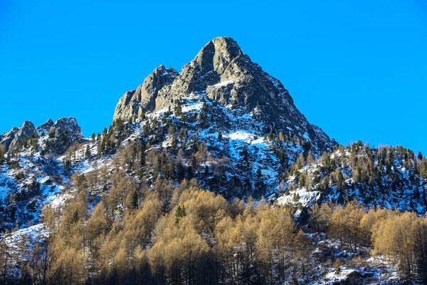 winter landscapes of French alps 