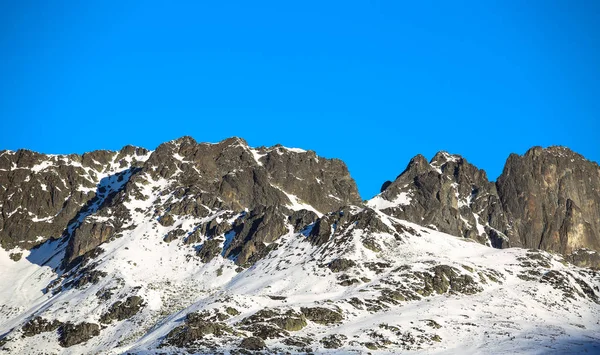 フランス アルプスの冬の風景 — ストック写真
