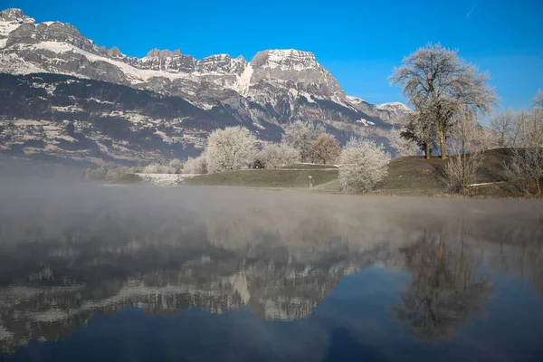 winter landscapes of French alps