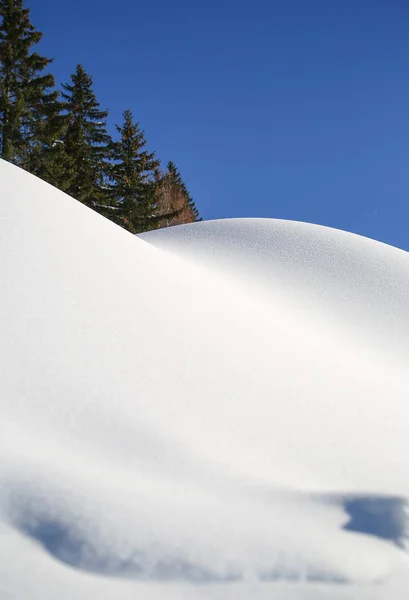 Kış Manzaraları Fransız Alps — Stok fotoğraf