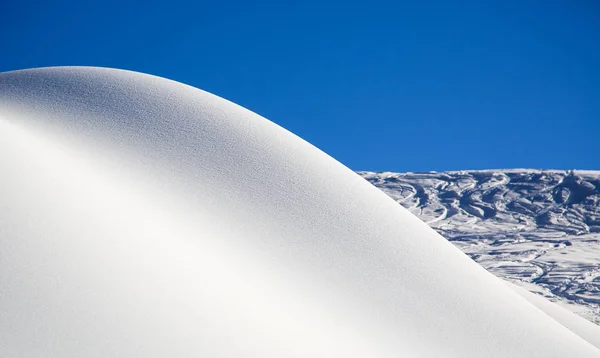 Vinterlandskap Franska Alperna — Stockfoto