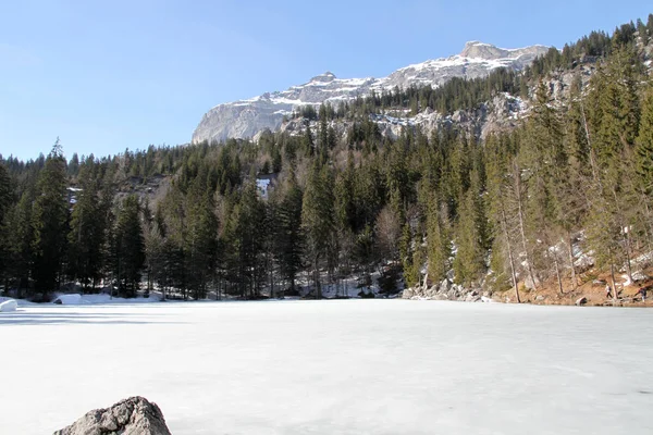 Paisagens Inverno Alpes Franceses — Fotografia de Stock