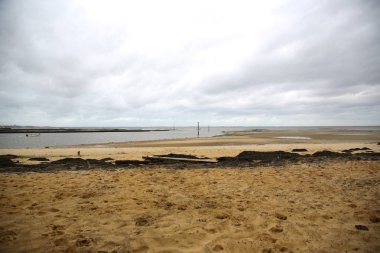 Fransızca Atlantik sahil peyzaj