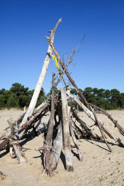 Fransızca Atlantik sahil peyzaj