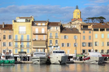 Saint Tropez Körfezi manzara 