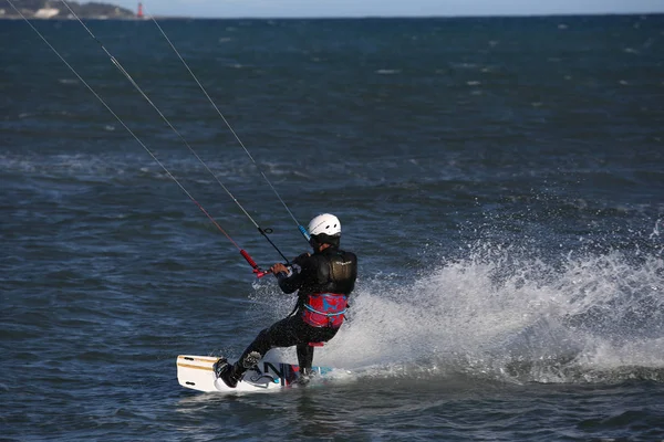 Kite Surfař Akci — Stock fotografie