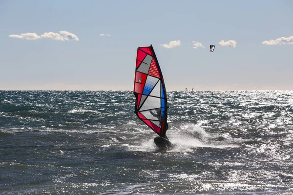 Kite Surfista Ação — Fotografia de Stock