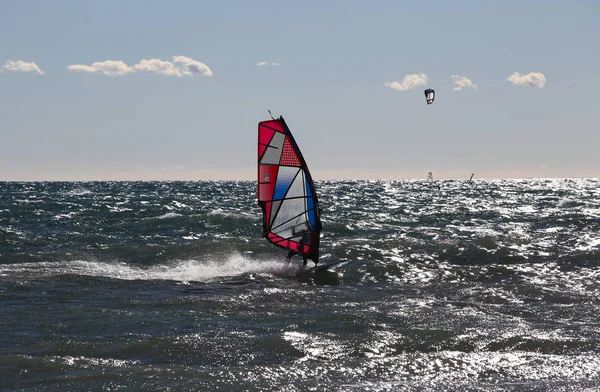 Kite Surfista Ação — Fotografia de Stock