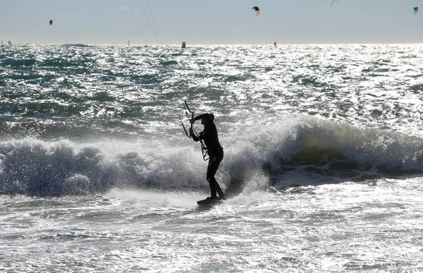 Kite Surfista Ação — Fotografia de Stock