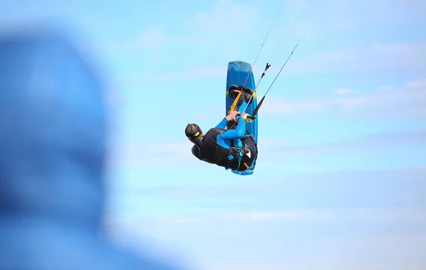 Kitesurfer Aktion — Stockfoto