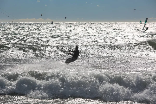 Kite Surfista Ação — Fotografia de Stock