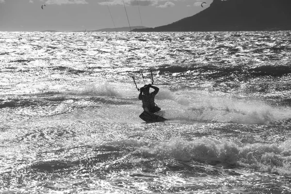 Kite Surfista Ação — Fotografia de Stock