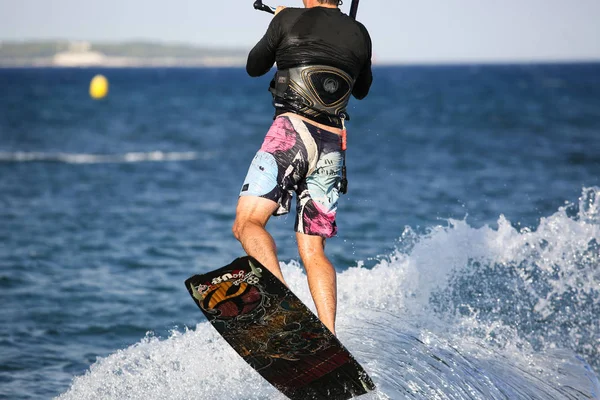 Kitesurfer Aktion — Stockfoto