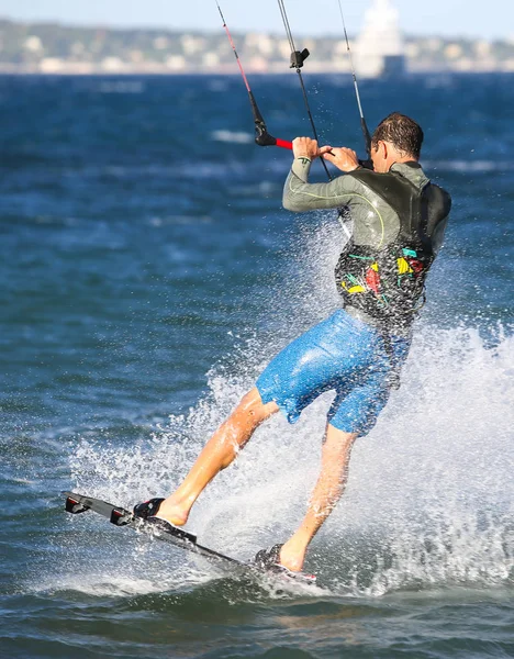 Kite Surfař Akci — Stock fotografie