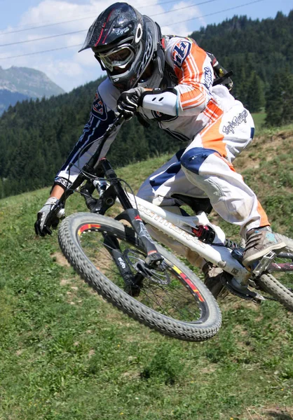 Mountain Bikers Action — Stock Photo, Image