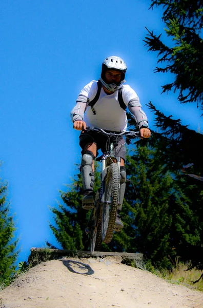 Mountain Bike Azione — Foto Stock
