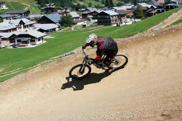 Mountain Bikers Action — Stock Photo, Image