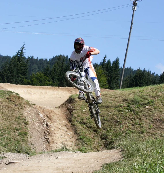 Mountain Bikers Action — Stock Photo, Image