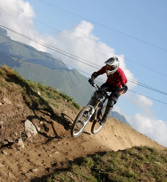 Mountainbikecyklister Aktion — Stockfoto