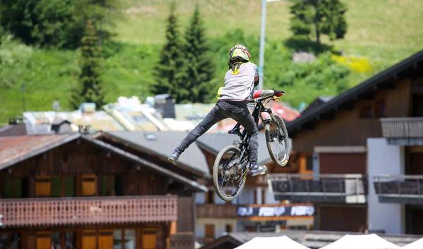 Mountain Bikers Action — Stock Photo, Image