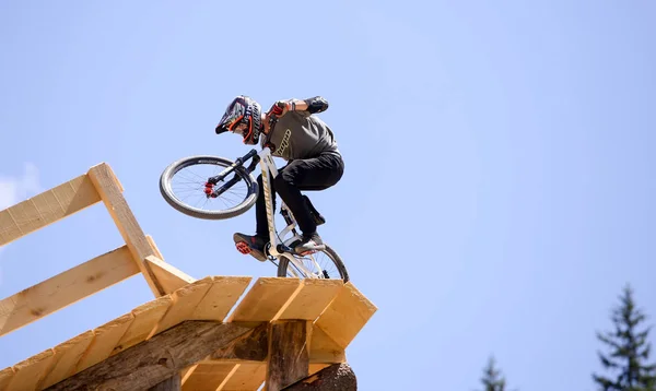 Mountain Bike Azione — Foto Stock