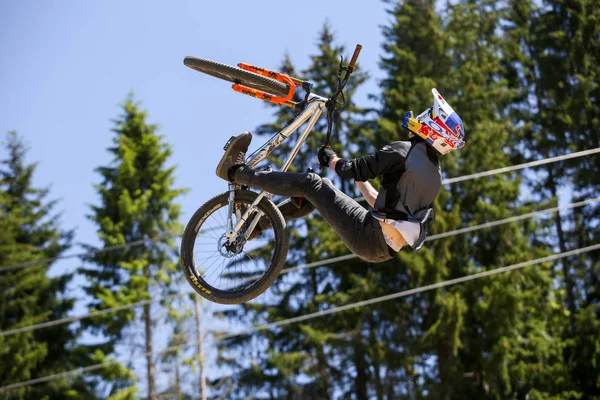 Rowerzystów Górskich Akcji — Zdjęcie stockowe