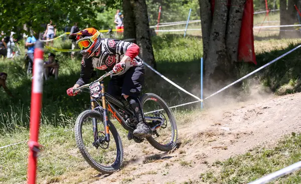 Mountain Bikers Action — Stock Photo, Image